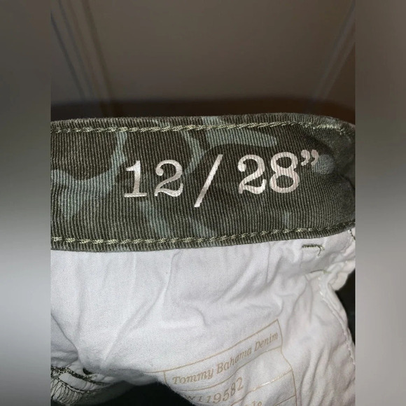 Tommy Bahaman Denim Tea Leaf /Camo/Palm Skinny Ankle‎ Pants 12 - Picture 8 of 10